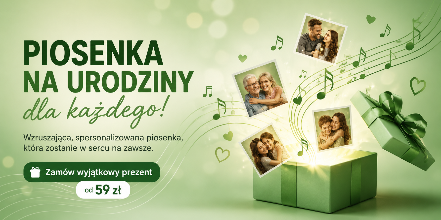 Piosenka na urodziny dla każdego — spersonalizowany prezent od 59 zł